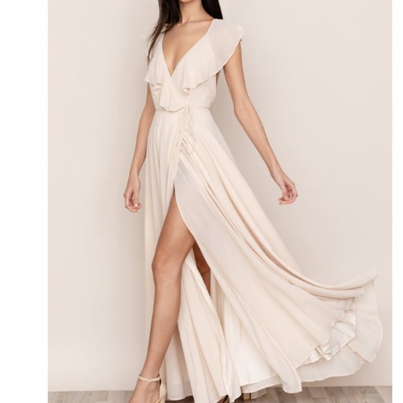 Yumi Kim Dresses & Skirts - Yumi Kim Full Bloom Maxi Dress in Nude